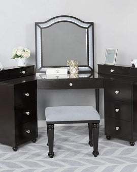 Tracie Vanity Set w/ Stool - Furniture Lobby