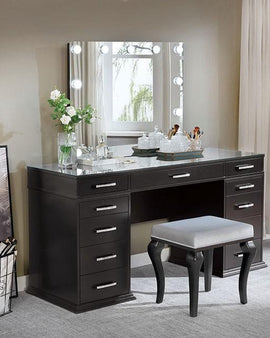 Valentina Vanity w/ Stool - Furniture Lobby