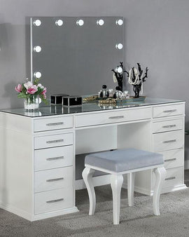 Valentina Vanity w/ Stool - Furniture Lobby